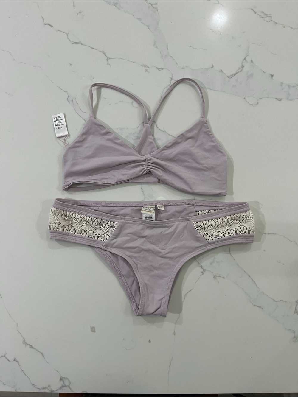 L*space Lace-Trim Bralette & Bikini Set medium
